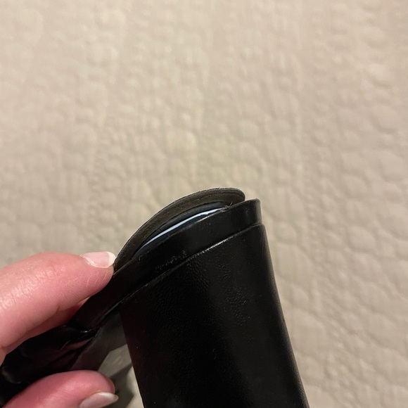 Anne Klein black block heel sandal - Picture 5 of 5